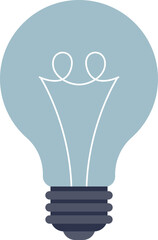 Illustration of an orange lightbulb, symbolizing creativity, innovation, and ideas.