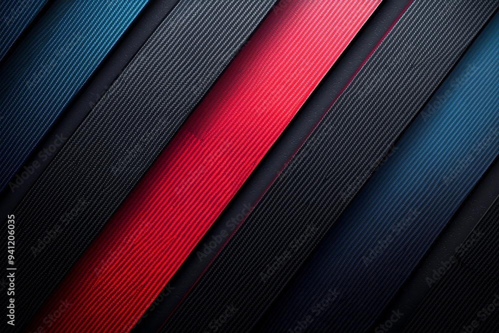 Aufkleber A modern graphics game layout designed with a futuristic graphic game background. Metallic red and black frame on carbon fiber with modern graphics game design.