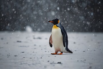 Fototapeta premium penguin in polar regions