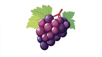 Fototapeta premium Grape icon for healthy lifestyle. Symbol for graphic and web designs.
