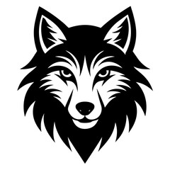 Wolf head vector illustration 