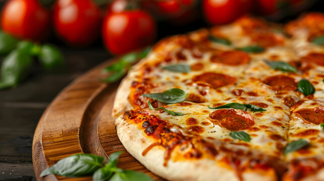 Artisanal Flatbread Pizza Dense Forest Backlit