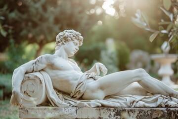 A person sits on a bench, looking contemplative