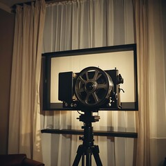 Obraz premium vintage movie camera