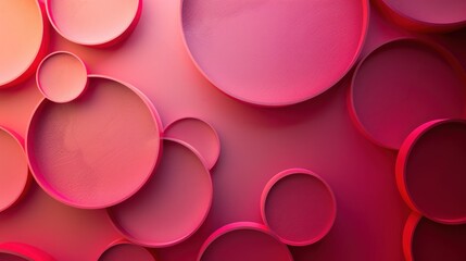 Soft Gradient Circles with Diverse Sizes on an Abstract Background