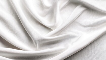 Fototapeta premium Abstract background from corrugated white fabric texture. A White Fabric Texture: A close-up image of a luxurious white fabric, draped in soft folds and wrinkles. 1
