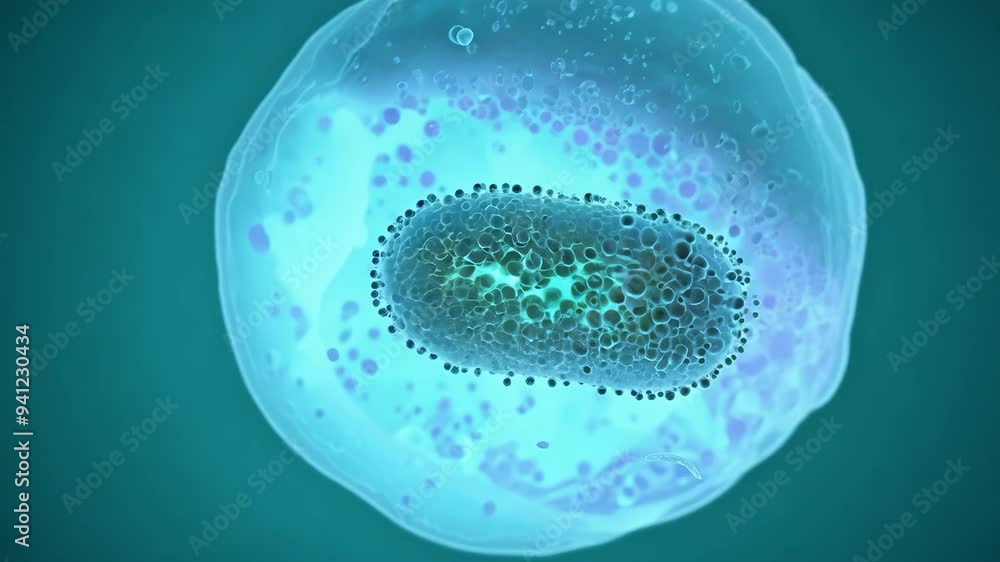 Poster exploring the fascinating structure and function of a eukaryotic cell in detail