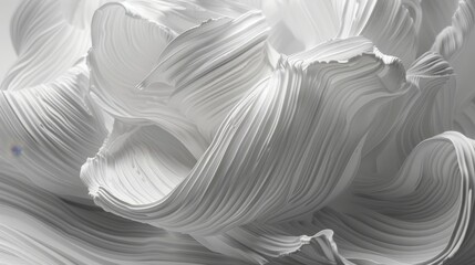 Obraz premium Abstract Background, White Wavy Pattern, Smooth Lines, Beautiful Lighting for Design, Decoration