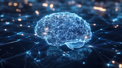 Digital Brain Artificial intelligence AI machine learning Business Technology Internet Network Concept