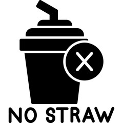 International Straw Free Day Icon
