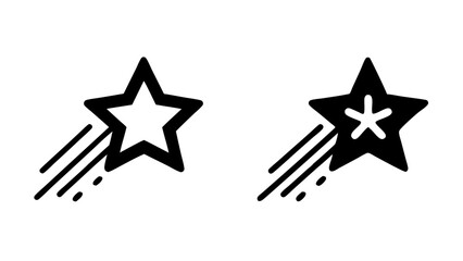 Falling Star Icon Set