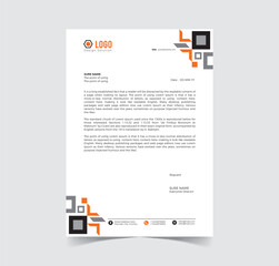 Corporate Business Letterhead Template Design with Vector File