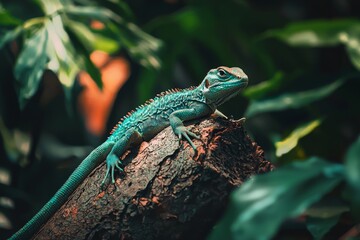 Fototapeta premium It is the species of the Basilisk found 