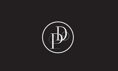 PD, DP, P, D Abstract Letters Logo Monogram