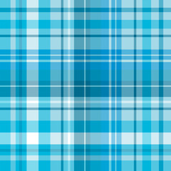 Seamless pattern in unique blue colors for plaid, fabric, textile, clothes, tablecloth and other things. Vector image.