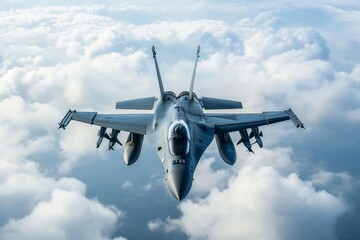 Striking imagery of a fighter jet representing military aircraft and ai in aerospace defense