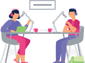 Guy and Girl are hosting the podcast.