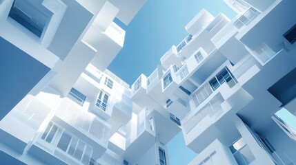 3D illustration of an architectural design