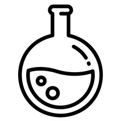 Halloween Icon. Flask