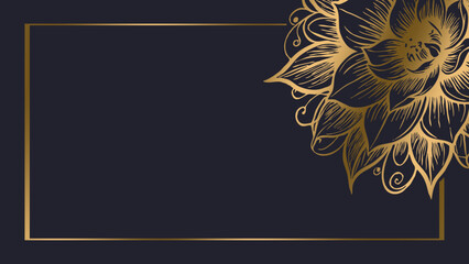 Luxurious golden botanical background. Printable wallpapers, covers, wall art, greeting card, wedding cards, invitations.