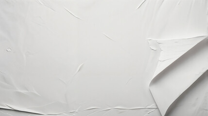 Charming Vintage Look: Beautifully Weathered White Paper Poster
