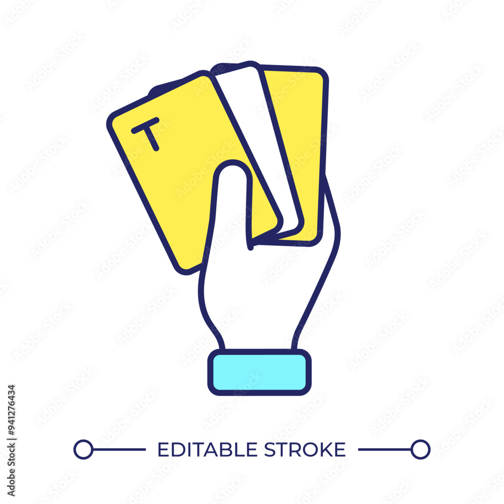 Poster agile poker cards rgb color icon. playing cards game. workflow methodology. business organization, p