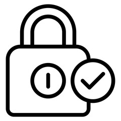 Locked Outline Icon