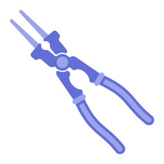 Mig Welding Plier Icon Perfect for designs with welding workshop, engineering, and labor themes