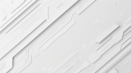 Stunning White Simple Technological Background: A Modern and Sleek Visual Delight. Showcasing the Fusion of Simplicity and Innovation.