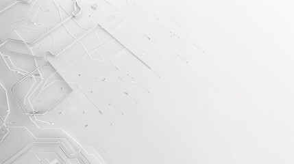 Obraz premium Stunning White Simple Technological Background: A Modern and Sleek Visual Delight. Showcasing the Fusion of Simplicity and Innovation.