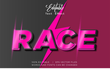 Editable Modern 3D Text Effect – Gradient Chrome Typography Vector Design