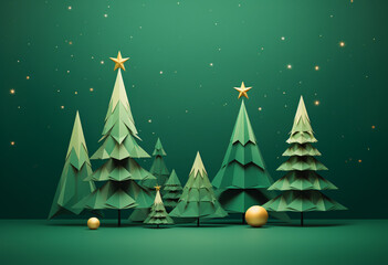 Christmas decoration card solid color background