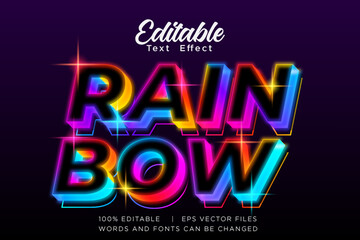 Obraz premium GLOW NEON EDITABLE TEXT EFFECT