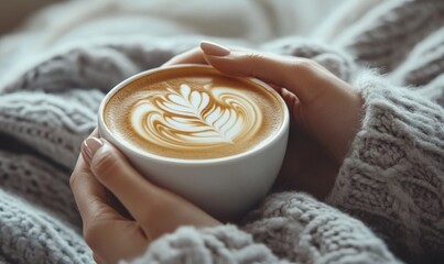 An individual holds a coffee cup with latte art displaying "2025," symbolizing a fresh start and new beginnings in the new year.