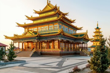 Fototapeta premium A large building with many windows, great for architectural or urban landscape shots