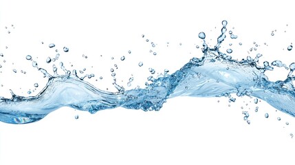 Ethereal Water Splash Art: Delicate Droplets in Motion, Generative Ai