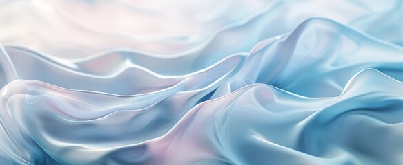 Obraz premium Abstract Blue Fabric Waves