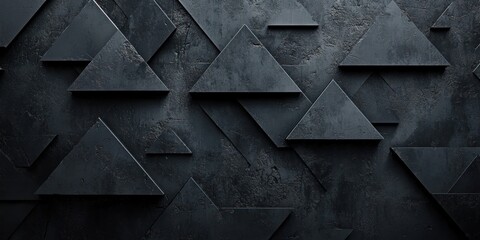 Black Triangle Pattern on a Textured Surface