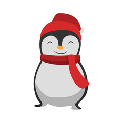 Christmas Penguin Celebration in Festive Season