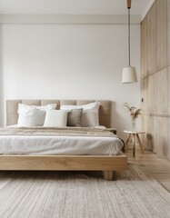 Home Mockup in Modern Bedroom Interior Background - 3D Render