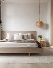 Home Mockup in Modern Bedroom Interior Background - 3D Render