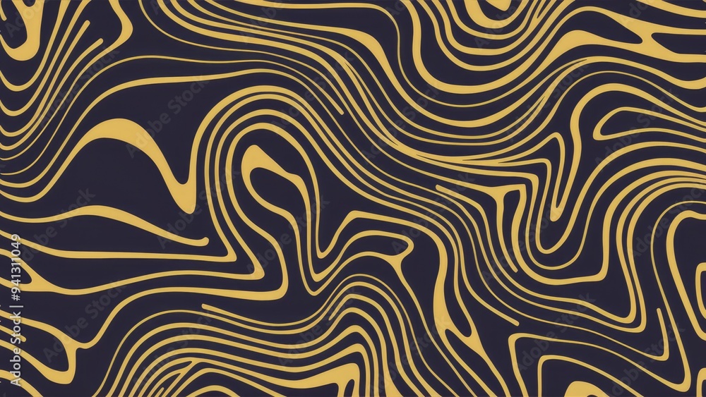 Poster abstract topographic contour line pattern for design applications