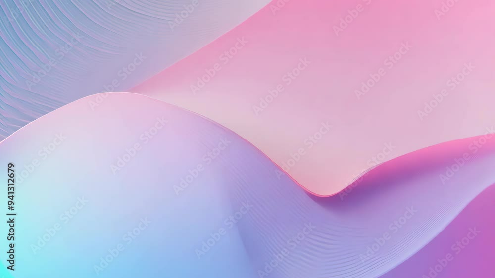 Poster captivating abstract waves of color flowing together in a serene composition
