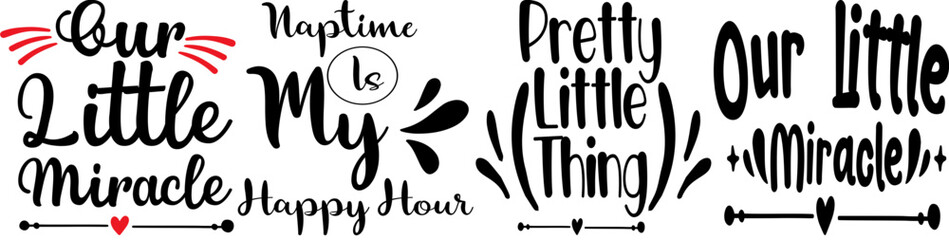 Modern Birthday Quotes, Labels And Badges Bundle Vector Illustration for Mug Design, Poster, Label