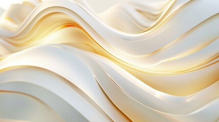 Obraz premium A fluid and dynamic abstract background with golden highlights and wavy pattern Represents luxury and fluidity
