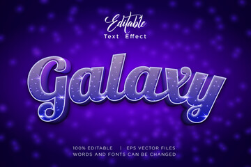 Editable Modern 3D Text Effect – Gradient Chrome Typography Vector Design