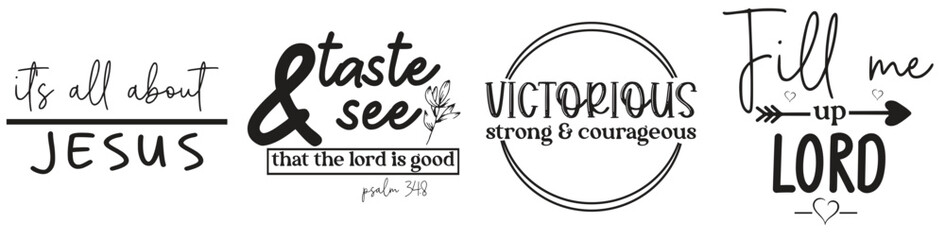 Elegant Retro Christmas Invitation, Phrases Pack Vector Illustration for Flyer, Advertisement, Banner