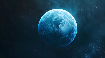 Obraz premium Exoplanet Space Element Watercolor Style