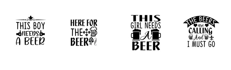 Creative Bear Quotes, Calligraphy Collection Vector Illustration for Mug Design, Poster, Infographic