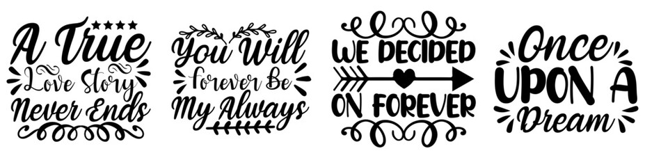 Classic Anniversary Calligraphy, Hand Lettering Pack Vector Illustration for Brochure, Wrapping Paper, Packaging